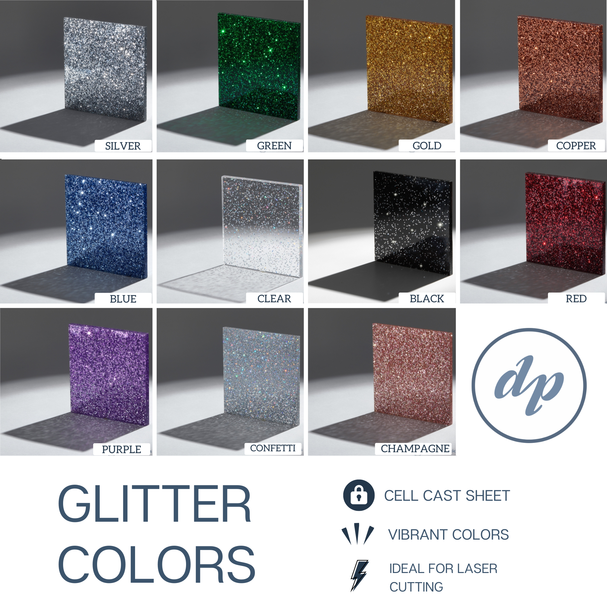 The Glitters Acrylic Sheet
